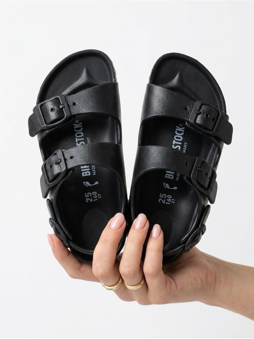 🖤 Birkenstock Milano Kids EVA Sandal | Black | Size 25 (US 7–7.5) - Picture 8 of 9